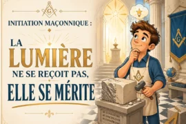 INITIATION MAÇONNIQUE : LA LUMIÈRE NE SE REÇOIT PAS, ELLE SE MÉRITE
