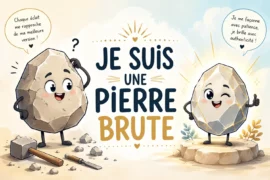 JE SUIS UNE PIERRE BRUTE