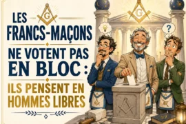 LES FRANCS-MAÇONS NE VOTENT PAS EN BLOC : ILS PENSENT EN HOMMES LIBRES