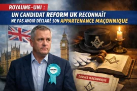 ROYAUME-UNI : UN CANDIDAT REFORM UK RECONNAÎT NE PAS AVOIR DÉCLARÉ SON APPARTENANCE MAÇONNIQUE
