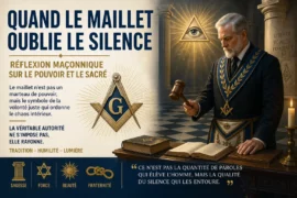 QUAND LE MAILLET OUBLIE LE SILENCE : RÉFLEXION MAÇONNIQUE SUR LE POUVOIR ET LE SACRÉ