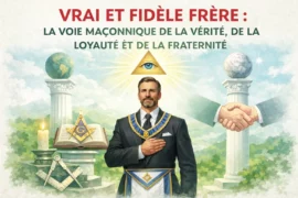 VRAI ET FIDÈLE FRÈRE : UNE LEÇON MAÇONNIQUE DE VÉRITÉ, DE LOYAUTÉ ET DE FRATERNITÉ