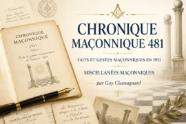 CHRONIQUE MACONNIQUE 481 – FAITS ET GESTES MACONNIQUES EN 1931