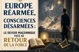 EUROPE RÉARMÉE, CONSCIENCES DÉSARMÉES : LE DEVOIR MAÇONNIQUE FACE AU RETOUR DE LA FORCE