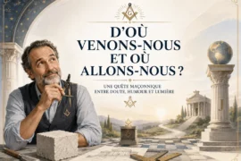 D&rsquo;OU VIENS TU ? UNE QUÊTE MAÇONNIQUE ENTRE DOUTE, HUMOUR ET LUMIÈRE