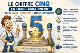 LE CHIFFRE CINQ EN FRANC-MAÇONNERIE : ENTRE ÉTOILE FLAMBOYANTE, SENS ET QUINTESSENCE