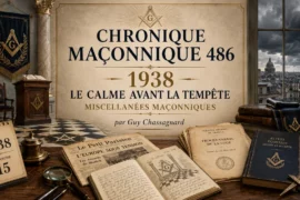 CHRONIQUE MACONNIQUE 486 – 1938 – LE CALME AVANT LA TEMPÊTE