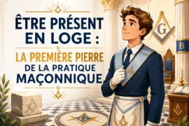 ÊTRE PRÉSENT EN LOGE : LA PREMIÈRE PIERRE DE LA PRATIQUE MAÇONNIQUE