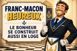 FRANC-MACON HEUREUX : LE BONHEUR SE CONSTRUIT AUSSI EN LOGE