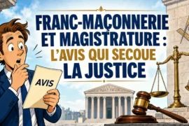 FRANC-MAÇONNERIE ET MAGISTRATURE : L’AVIS QUI SECOUE LA JUSTICE