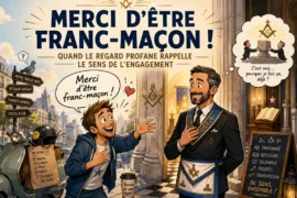 MERCI D’ÊTRE FRANC-MAÇON : QUAND LE REGARD PROFANE RAPPELLE LE SENS DE L’ENGAGEMENT