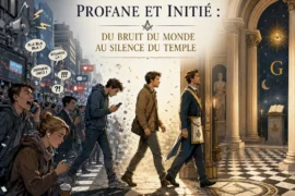 PROFANE ET INITIÉ : DU BRUIT DU MONDE AU SILENCE DU TEMPLE