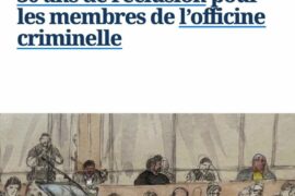 PROCÈS LOGE ATHANOR : JUSQU’À 30 ANS DE RÉCLUSION POUR LES DIRIGEANTS DE L’OFFICINE CRIMINELLE