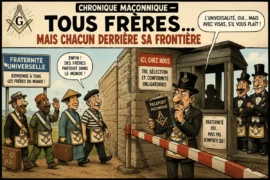 CHRONIQUE MAÇONNIQUE — TOUS FRÈRES… MAIS CHACUN DERRIÈRE SA FRONTIÈRE