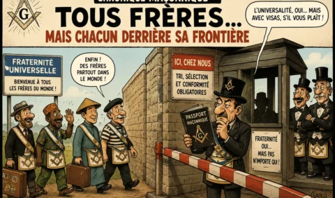 CHRONIQUE MAÇONNIQUE — TOUS FRÈRES… MAIS CHACUN DERRIÈRE SA FRONTIÈRE