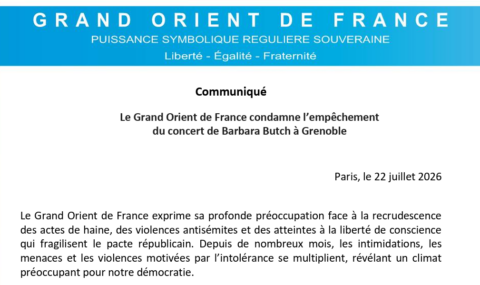 GRAND ORIENT DE FRANCE : BARBARA BUTCH EMPÊCHÉE À GRENOBLE