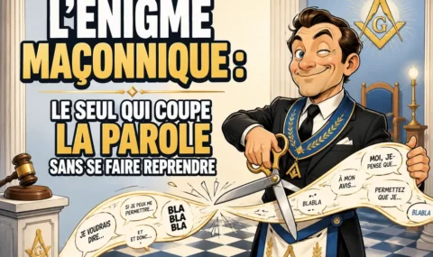 ÉNIGME MAÇONNIQUE : LE SEUL QUI COUPE LA PAROLE SANS SE FAIRE REPRENDRE