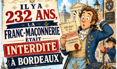 IL Y A 232 ANS, LA FRANC-MAÇONNERIE ÉTAIT INTERDITE À BORDEAUX