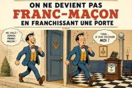 ON NE DEVIENT PAS FRANC-MAÇON EN FRANCHISSANT SEULEMENT UNE PORTE