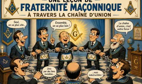 UNE LEÇON DE FRATERNITÉ MAÇONNIQUE À TRAVERS LA CHAÎNE D’UNION