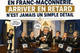 EN FRANC-MAÇONNERIE, ARRIVER EN RETARD N’EST JAMAIS UN SIMPLE DÉTAIL