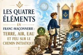 LES QUATRE ÉLÉMENTS EN FRANC-MAÇONNERIE : TERRE, AIR, EAU ET FEU SUR LE CHEMIN INITIATIQUE