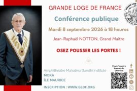 FRANC-MAÇONNERIE : JEAN-RAPHAËL NOTTON EN CONFÉRENCE PUBLIQUE À L’ÎLE MAURICE.