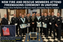 FRANC-MAÇONNERIE EN AUSTRALIE : DES POMPIERS EN UNIFORME CRÉENT LA POLÉMIQUE