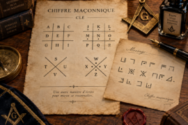 LE CHIFFRE MAÇONNIQUE : QUAND LES FRÈRES ÉCRIVAIENT EN CODE