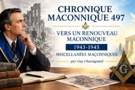 CHRONIQUE MACONNIQUE 497 –  VERS UN RENOUVEAU MACONNIQUE – 1943-1945