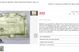FAUT-IL VENDRE LA MÉMOIRE MAÇONNIQUE ? QUAND LES OBJETS HISTORIQUES PASSENT SOUS LE MARTEAU