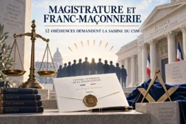 MAGISTRATURE ET FRANC-MAÇONNERIE : DOUZE OBÉDIENCES DEMANDENT LA SAISINE DU CSM