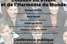 CONFÉRENCE GLFF À NICE : L&rsquo;ÉCOFÉMINISME ET LA FRANC-MAÇONNERIE