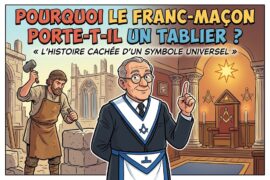 POURQUOI LE FRANC-MAÇON PORTE-T-IL UN TABLIER ? L’HISTOIRE CACHÉE D’UN SYMBOLE UNIVERSEL