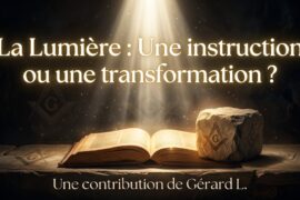 LA LUMIÈRE MAÇONNIQUE : SIMPLE SAVOIR OU VÉRITABLE TRANSMUTATION ?