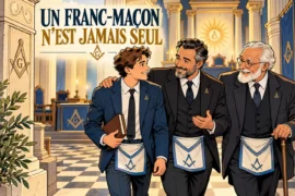 UN FRANC-MAÇON N’EST JAMAIS SEUL : LA FRATERNITÉ QUI TRAVERSE LES GÉNÉRATIONS